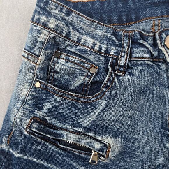 Distressed Jean Shorts Mens Size 28 - Picture 4 of 10